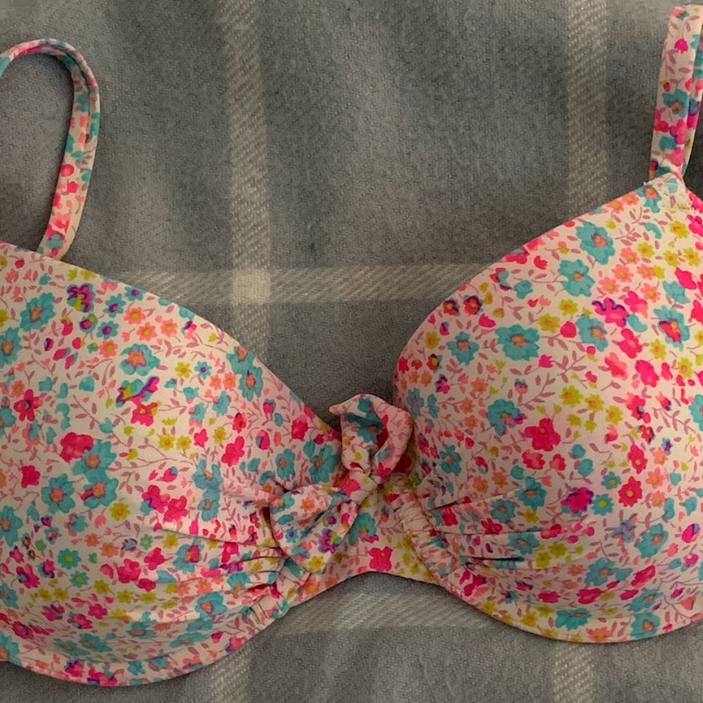 Floral Push Up Bikini Top